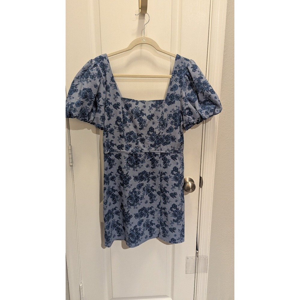 Trixxi Floral Dress Juniors Size XL blue‎